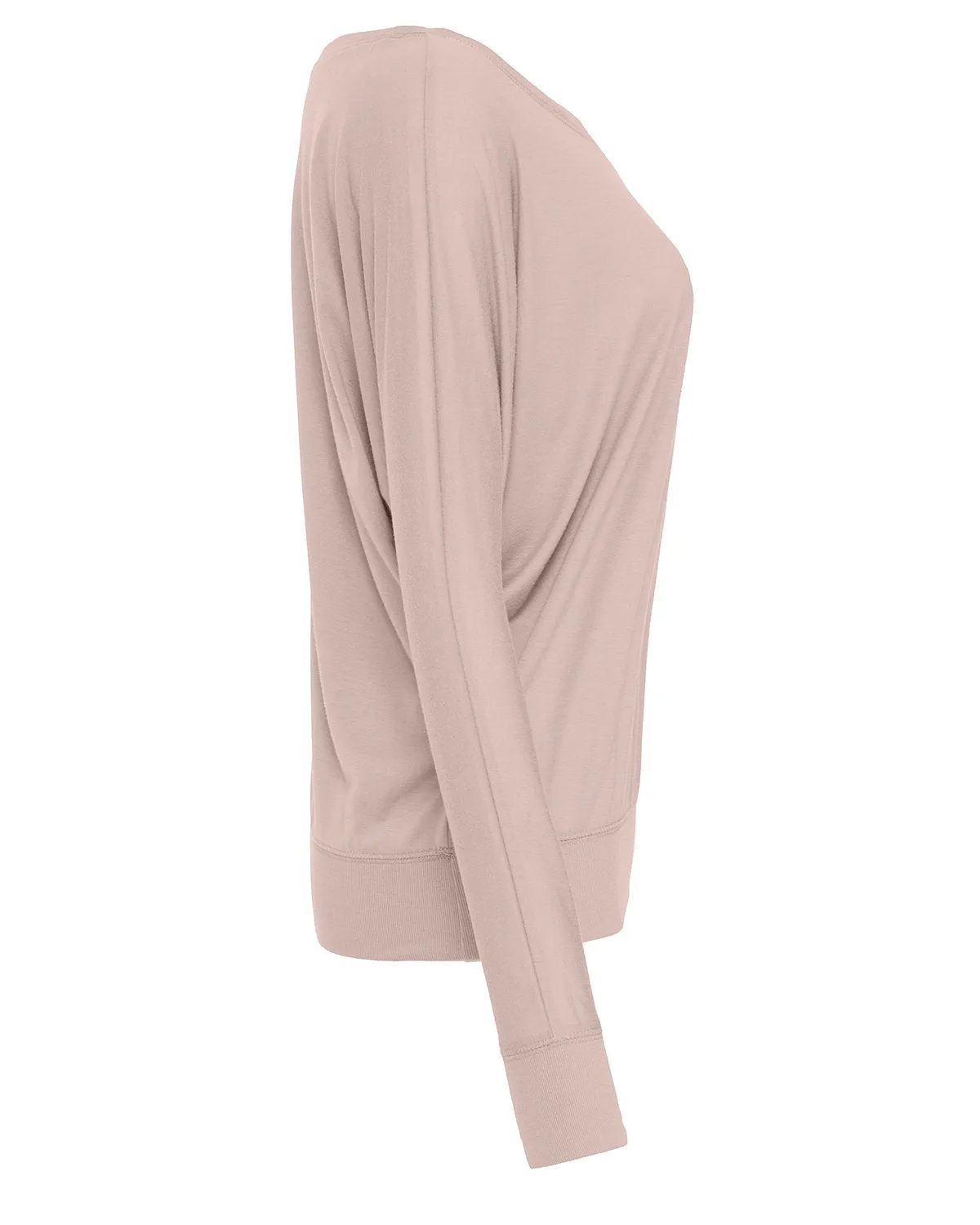 Bella   Canvas Ladies' Flowy Long-Sleeve Off Shoulder T-Shirt