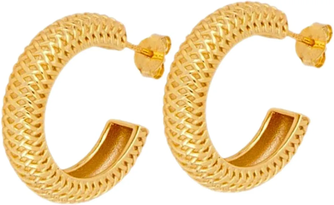 Big Hoop Earrings Women's Drop Earrings Gold Filled Hoops for Women Minimalist Design