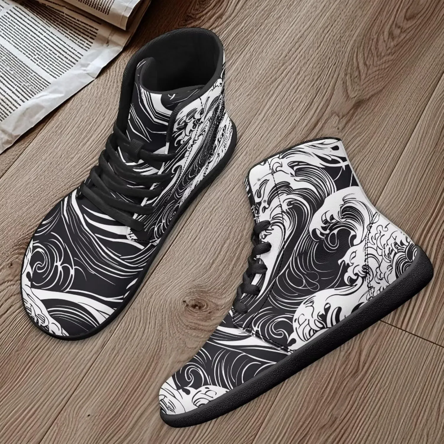 Binienty Mens Barefoot Shoes High Top Womens Minimalist Trail Running Barefoot Shoes Wide Toe Box