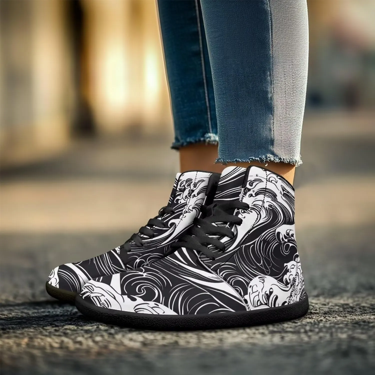 Binienty Mens Barefoot Shoes High Top Womens Minimalist Trail Running Barefoot Shoes Wide Toe Box