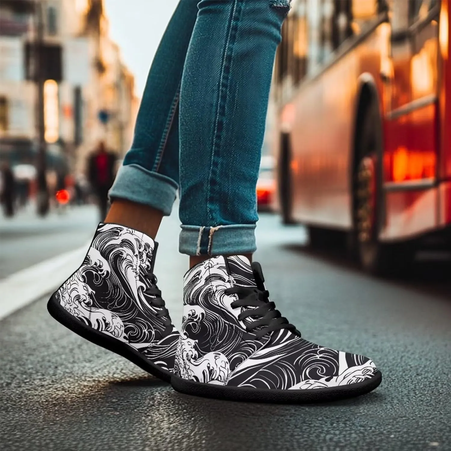 Binienty Mens Barefoot Shoes High Top Womens Minimalist Trail Running Barefoot Shoes Wide Toe Box