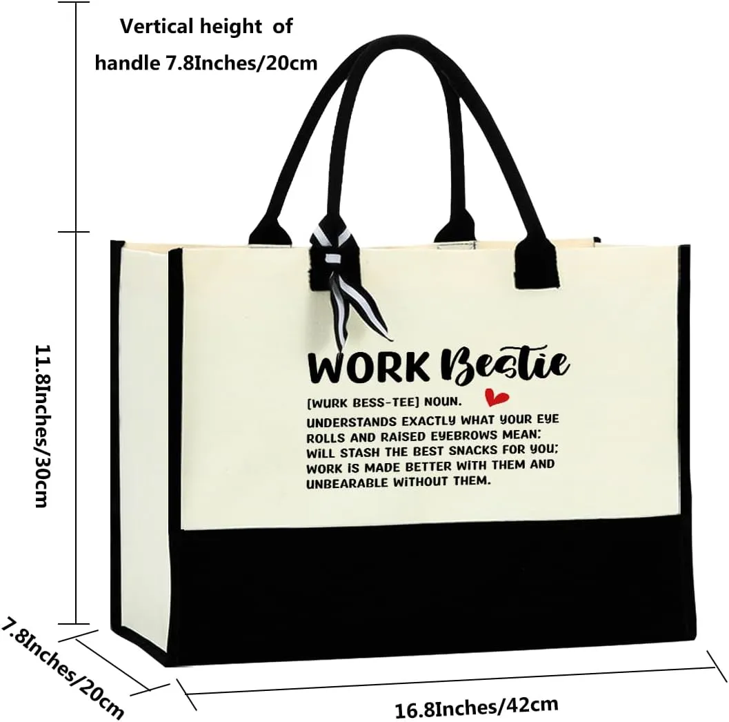 Blue Leaves Soul Sister Gifts Work Besties Gifts for Women Tote Bag Waterproof Large Reusable Grocery Bags Friendship Gifts