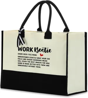 Blue Leaves Soul Sister Gifts Work Besties Gifts for Women Tote Bag Waterproof Large Reusable Grocery Bags Friendship Gifts