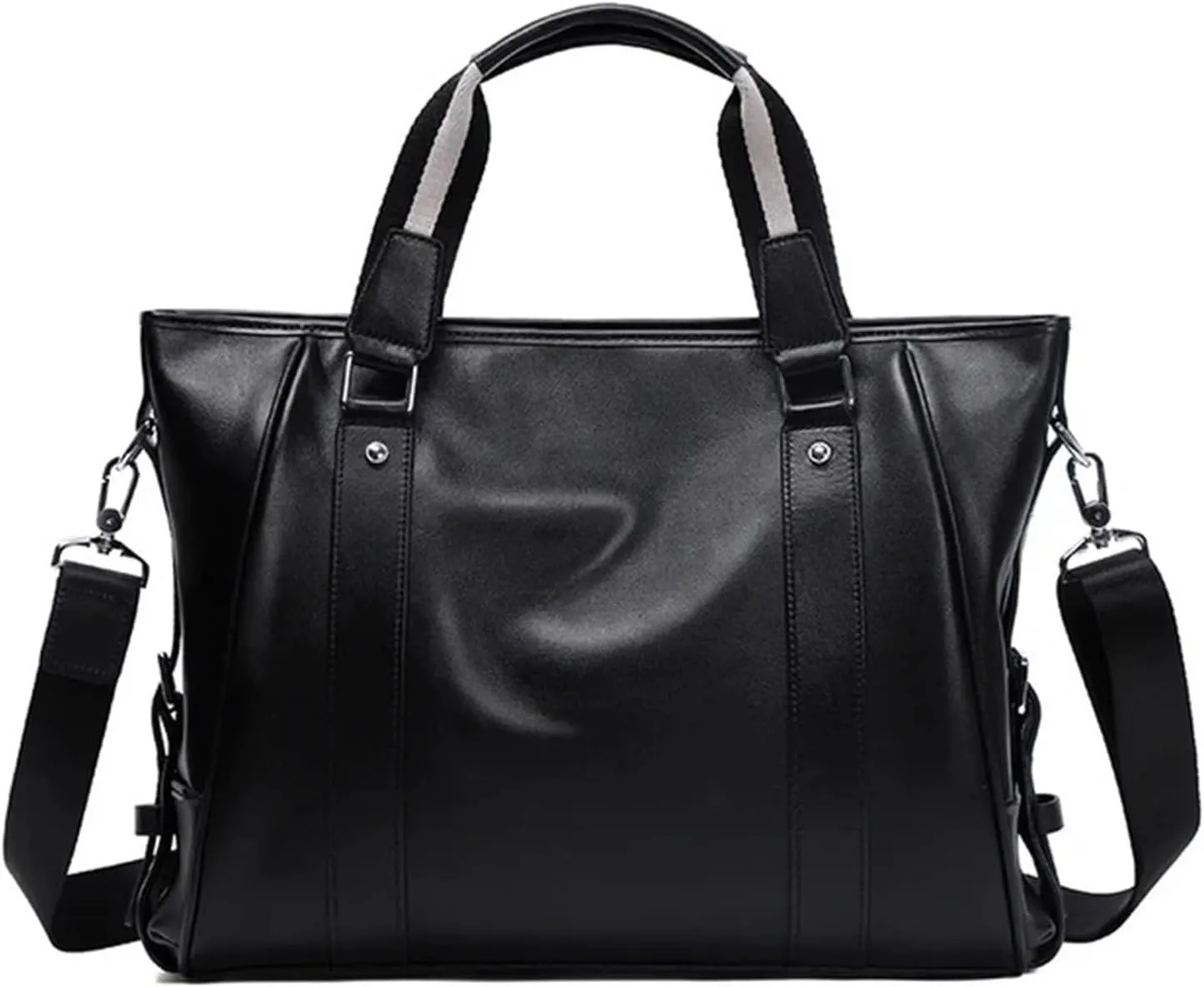 Briefcases Men Bag Genuine Leather Men Briefcase 15.6 Inch Laptop Handbag Totes Male Messenger Bag