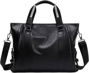 Briefcases Men Bag Genuine Leather Men Briefcase 15.6 Inch Laptop Handbag Totes Male Messenger Bag
