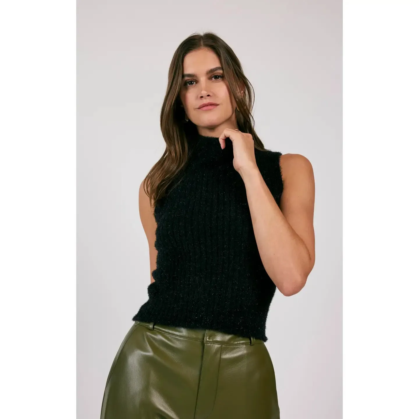 Britt Lurex Ribbed Sweater Tank