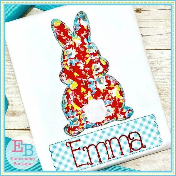 Bunny Back Side Applique