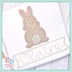 Bunny Back Side Applique