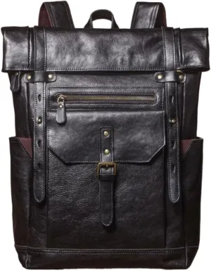Business Backpacks Mens Genuine Leather Briefcases Laptop Bags Casual Daypack Travel Bags Computers Bags