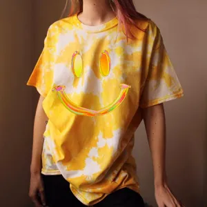 Casual round neck short sleeve printed basic pullover women's T-shirt