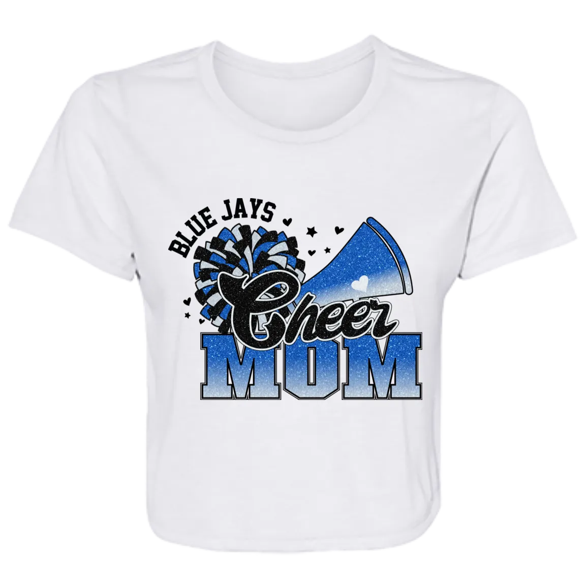 Cheer Mom B8882 Ladies' Flowy Cropped Tee