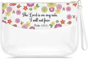 Christian Clear Makeup Bag Bible Verse Religious Gift Scripture Quotes for Her Daughter Sister Cosmetic Bag Easter Christmas Birthday Present Affirmations Present Travel Pouch