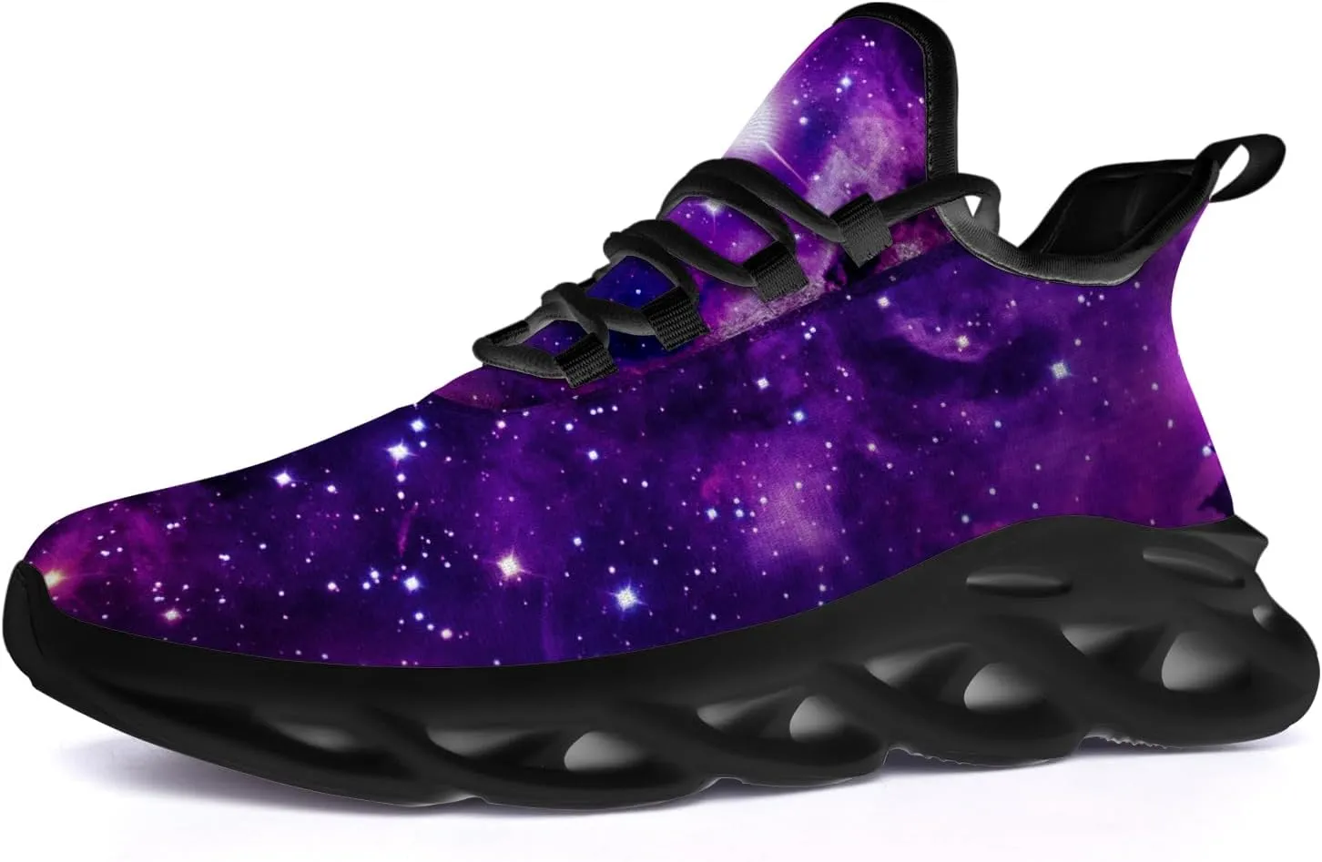 Ciadoon Galaxy Shoes for Men Women Road Running Shoes Non-Slip Walking Tennis Sneakers Cross Trainer Shoes Gifts