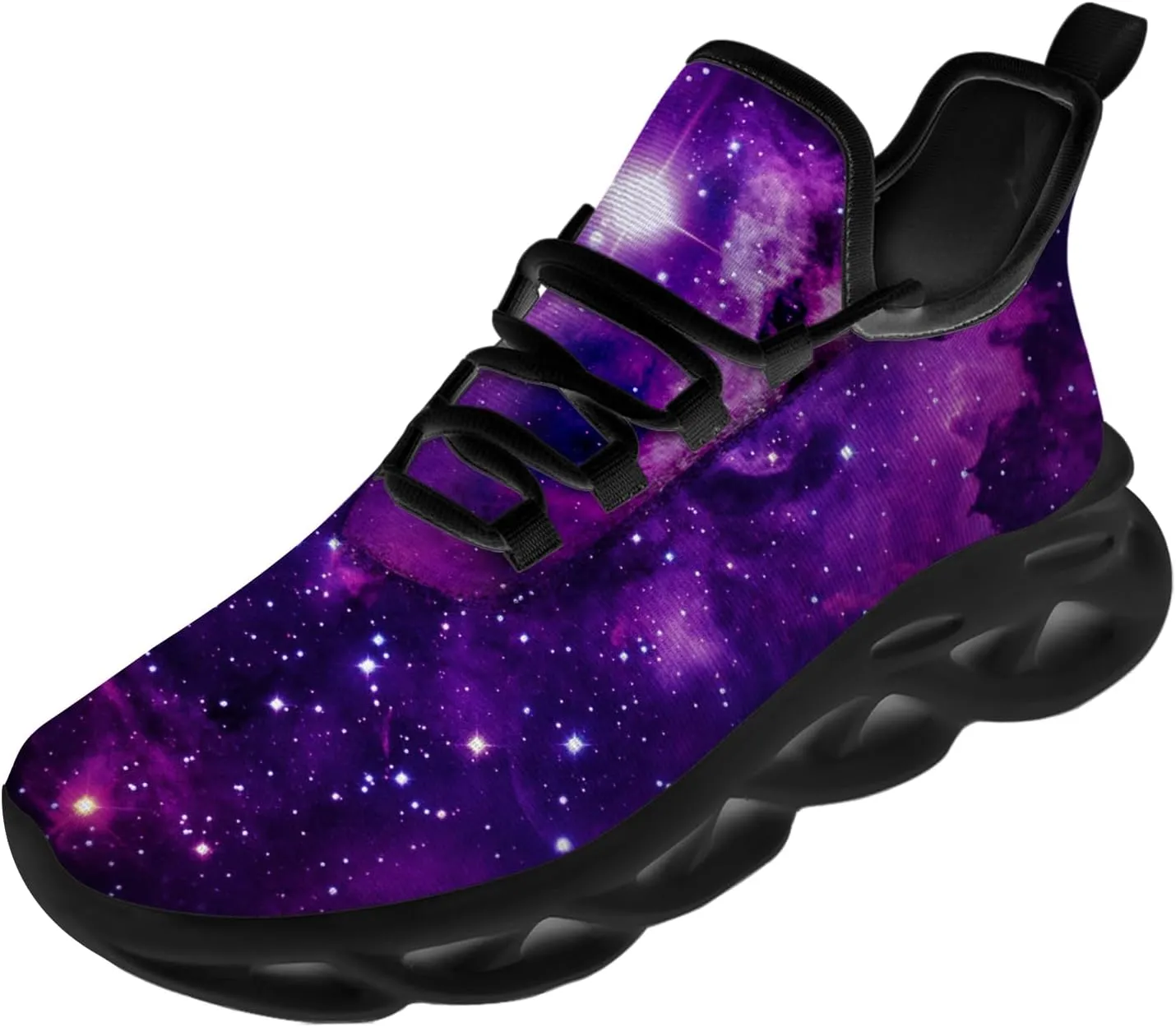 Ciadoon Galaxy Shoes for Men Women Road Running Shoes Non-Slip Walking Tennis Sneakers Cross Trainer Shoes Gifts