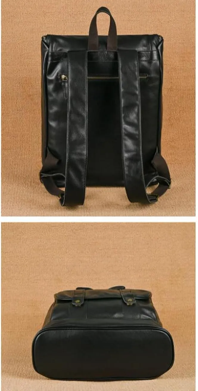 Computers Bags Mens Backpacks Genuine Leather Laptop Bags Casual Daypack Briefcases Luggage Travel Bags 16.5Inch