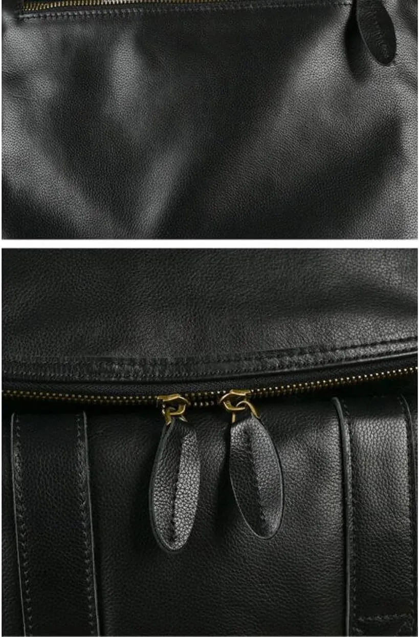 Computers Bags Mens Backpacks Genuine Leather Laptop Bags Casual Daypack Briefcases Luggage Travel Bags 16.5Inch