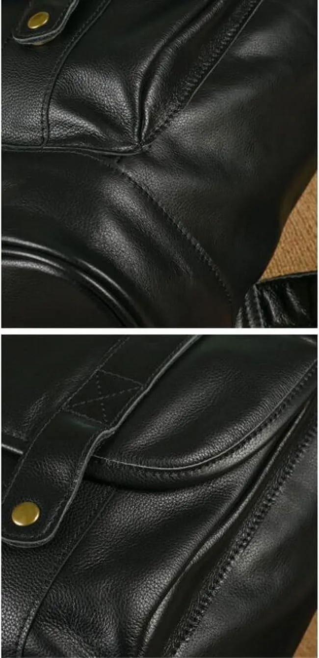 Computers Bags Mens Backpacks Genuine Leather Laptop Bags Casual Daypack Briefcases Luggage Travel Bags 16.5Inch