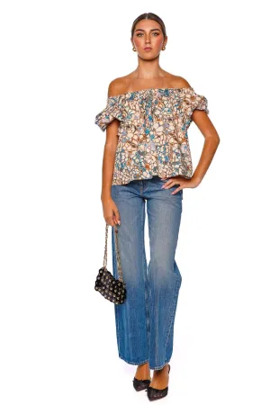 Cora Ibis Puffed Sleeve Top