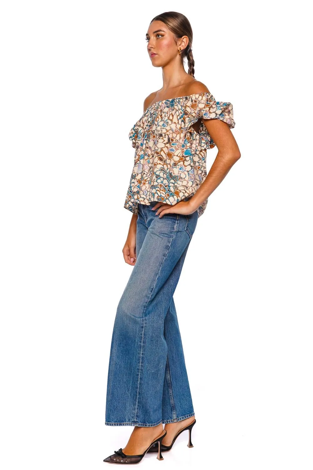 Cora Ibis Puffed Sleeve Top