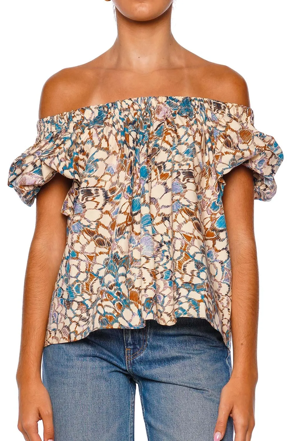 Cora Ibis Puffed Sleeve Top