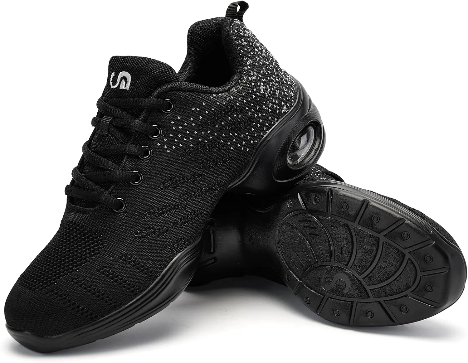 Dance Shoes for Women Jazz Shoes Women Dance Sneakers Breathable Air Cushion Split Sole Athletic Walking Dance Shoes Platform Shoe