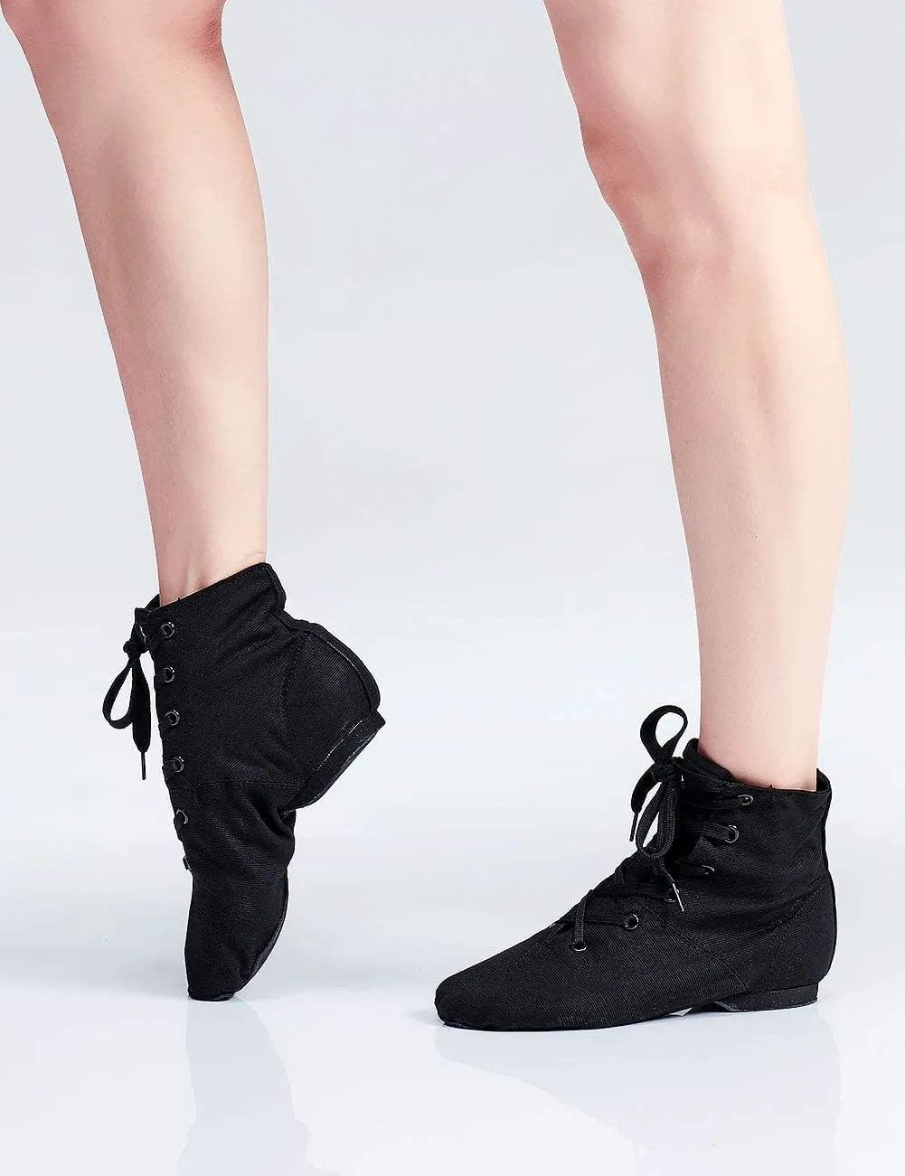 Daydance Lace Up Jazz Boots Ankle Length Dance Shoes for Kids, Girl, Boy, Women, Adult