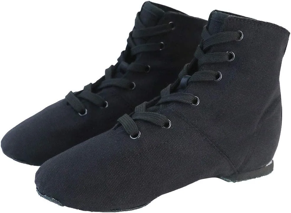 Daydance Lace Up Jazz Boots Ankle Length Dance Shoes for Kids, Girl, Boy, Women, Adult