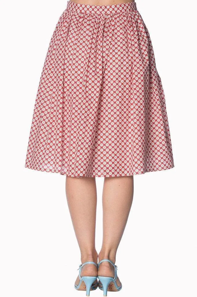 Ditsy Daisy 50s Skirt