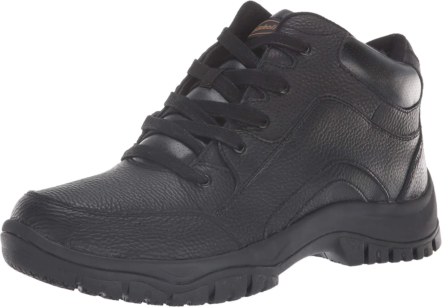 Dr. Scholl's Shoes Men's Charge Slip-Resistant Work Boot, Black Leather, 10 Wide