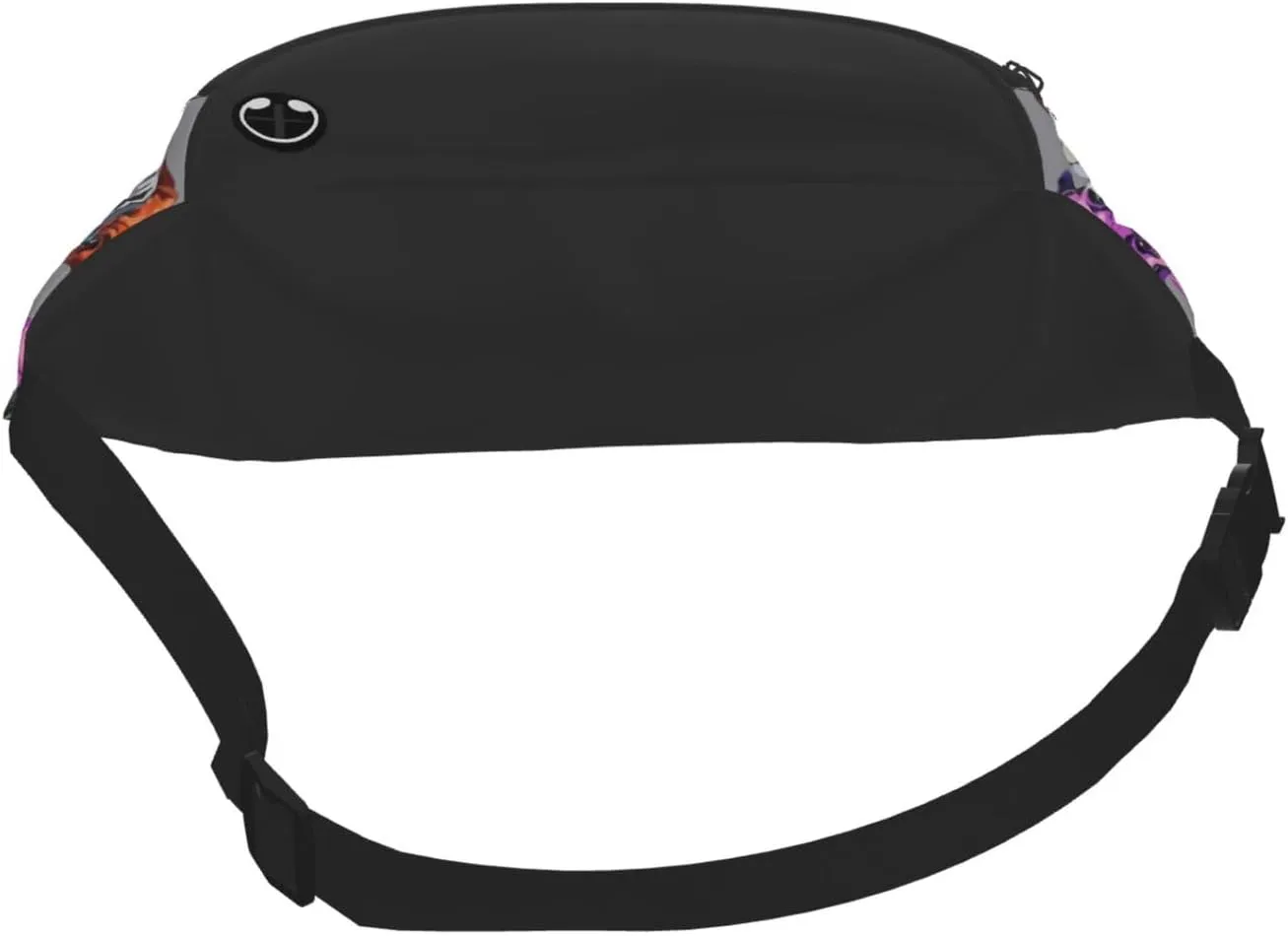 Dujiea Fanny Pack, Colorful Pug Dogs Funny Puppy Waist Bag with Headphone Hole Belt Bag Adjustable Sling Pocket Fashion Hip Bum Bag for Women Men Kids Outdoors Casual Travelling Hiking Cycling