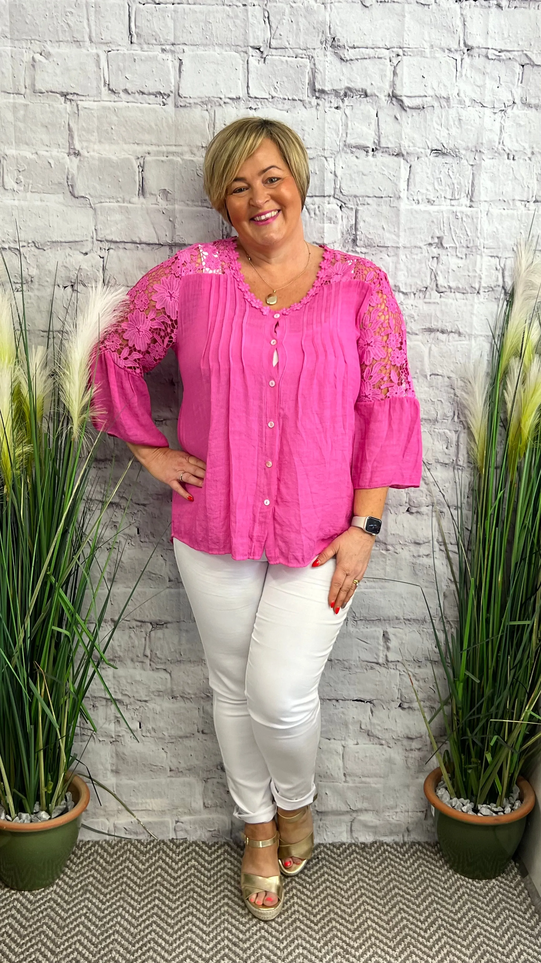 EMMA Embroidery Lace Shirt