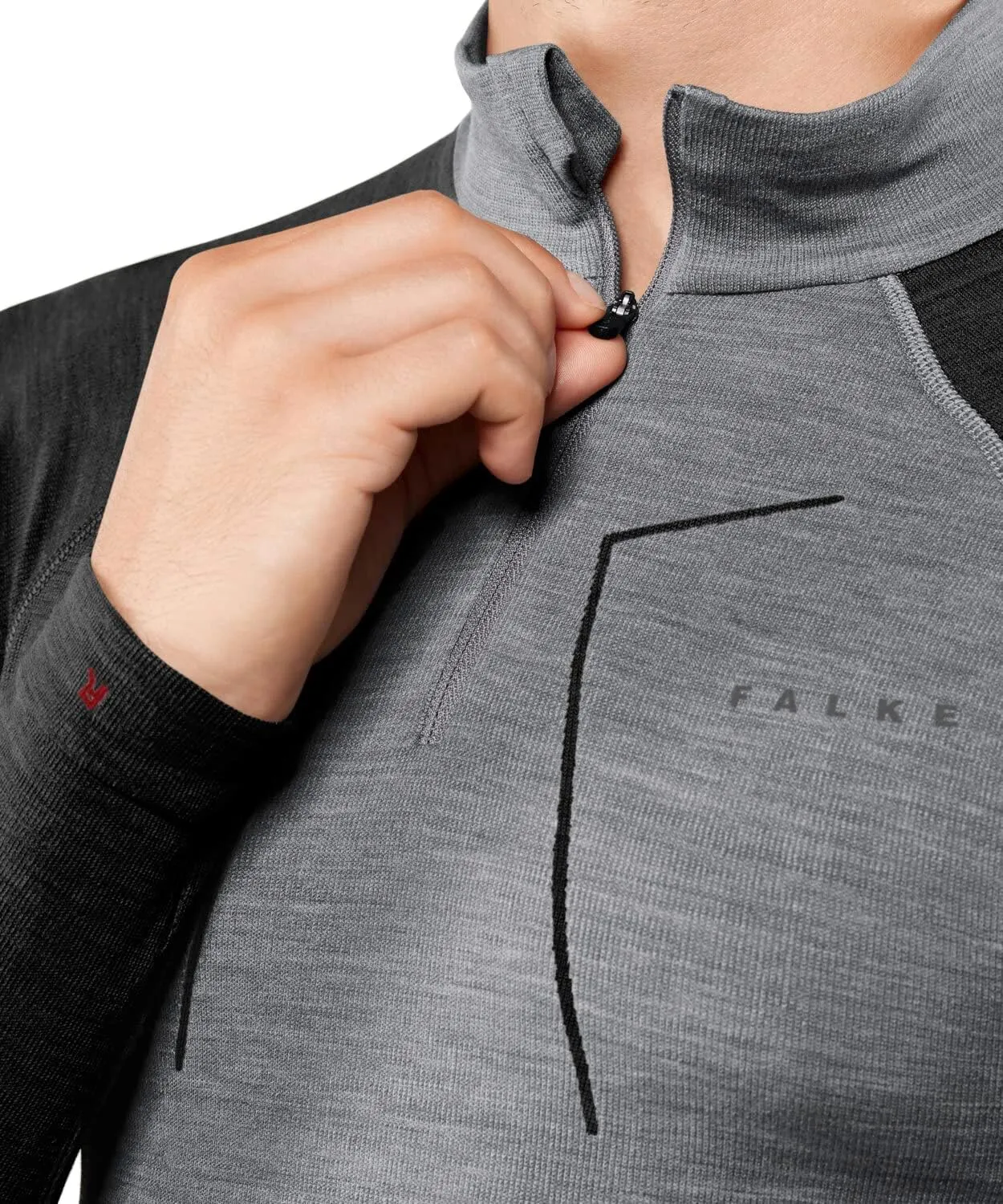 FALKE Men's Wool Tech. Zip Longsleeve M 1 Piece
