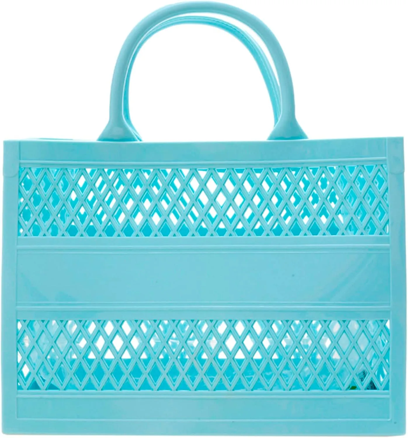 Fashion Big Capacity PVC Shopping Tote Bag Rubber Silicone Beach Bag Go Power Sports Clutch Shoulder Messenger Bags