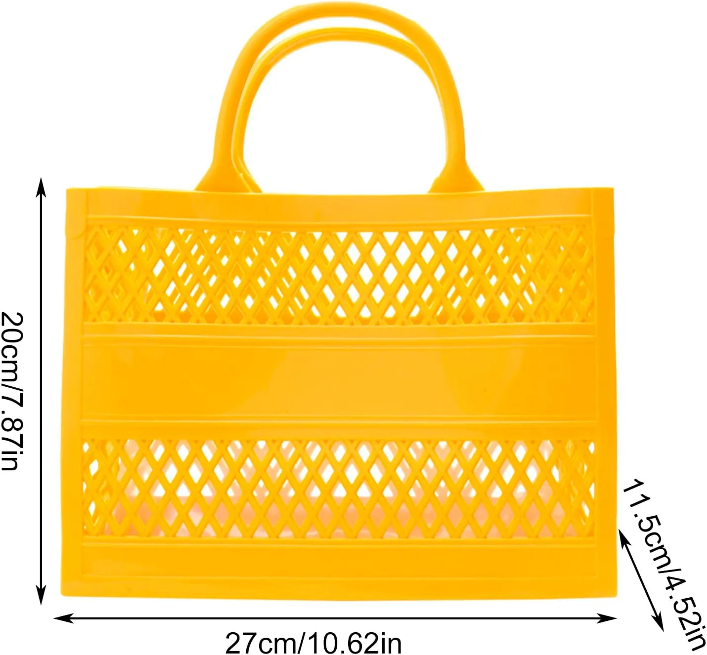 Fashion Big Capacity PVC Shopping Tote Bag Rubber Silicone Beach Bag Go Power Sports Clutch Shoulder Messenger Bags