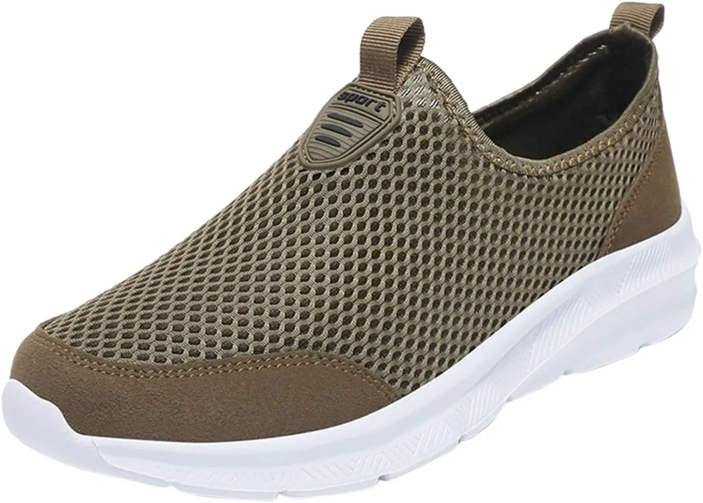 Fashion Summer Men Breathable Mesh Shallow Lace Up Casual Shoes Mens Classic Leather Sneaker