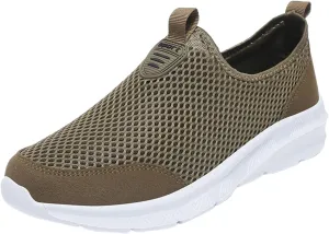 Fashion Summer Men Breathable Mesh Shallow Lace Up Casual Shoes Mens Classic Leather Sneaker