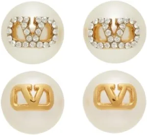 Fashionable and elegant earrings, V letter earrings for women, 2 pairs of exquisite zircon rhinestone earrings, elegant earrings for women, versatile earrings with diamonds, banquets, dances, weddings