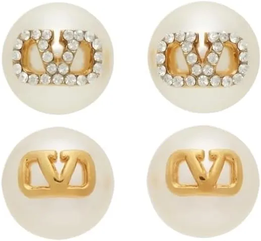 Fashionable and elegant earrings, V letter earrings for women, 2 pairs of exquisite zircon rhinestone earrings, elegant earrings for women, versatile earrings with diamonds, banquets, dances, weddings