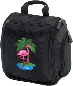 Flamingos Toiletry Bag Or Hanging Pink Flamingo Cosmetic Bag - Hangable Overnight Bag