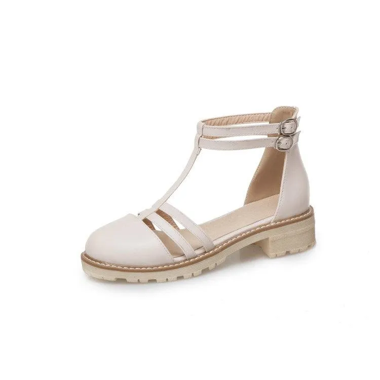 Flat-bottomed Flat-bottomed Buckle Fashion Sandals