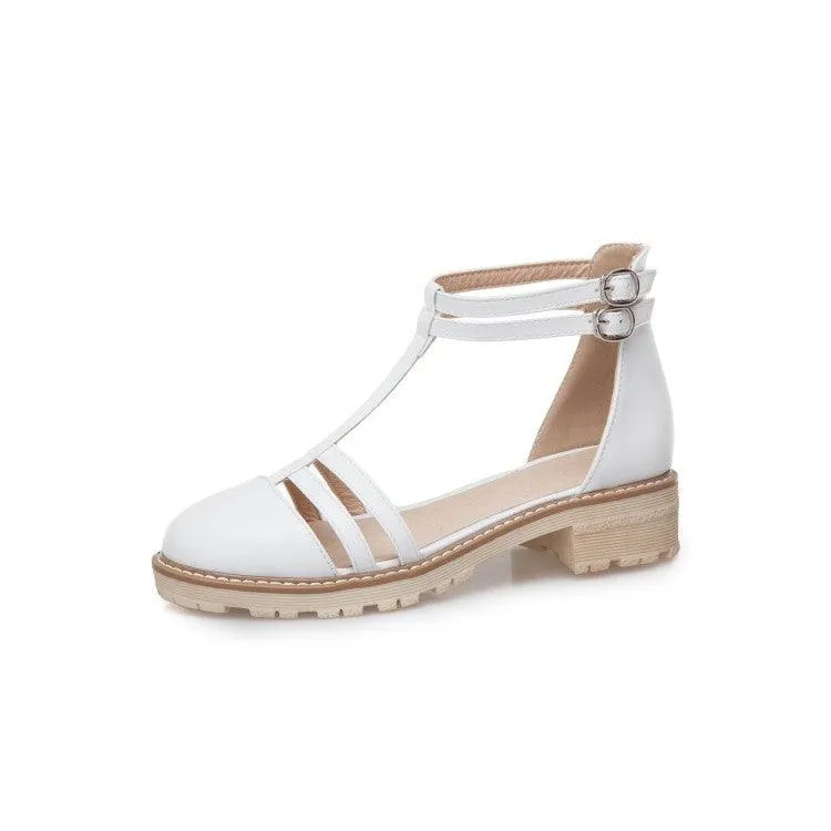 Flat-bottomed Flat-bottomed Buckle Fashion Sandals