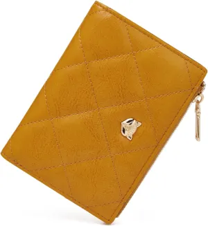FOXLOVER Small Wallets for Women RFID Blocking Credit Card Holders Ladies Cute Bifold Zipper Purses
