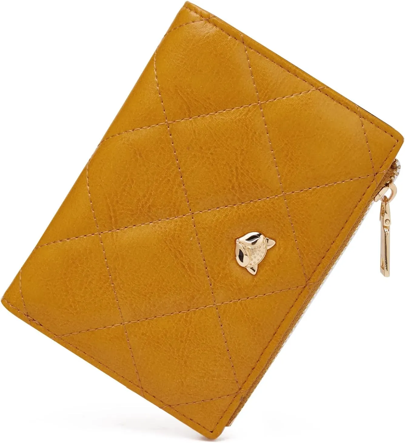 FOXLOVER Small Wallets for Women RFID Blocking Credit Card Holders Ladies Cute Bifold Zipper Purses