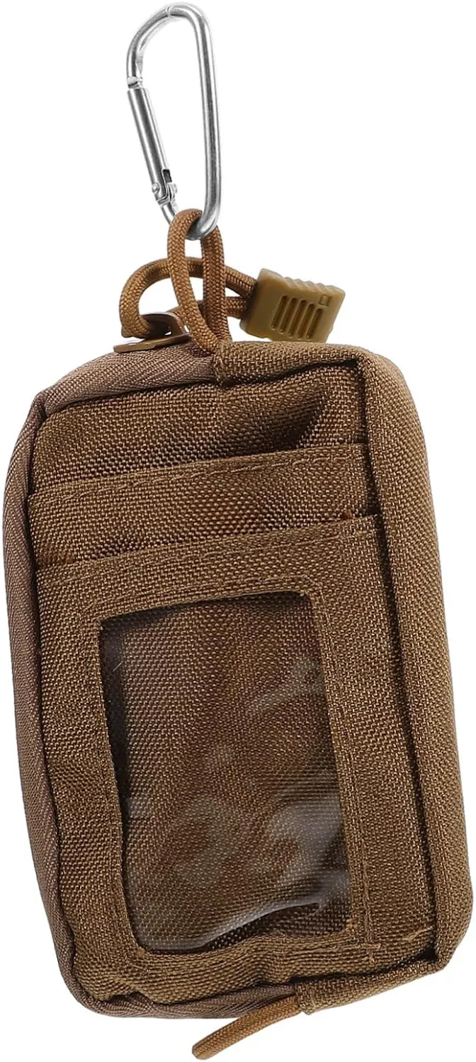 FRCOLOR Nylon Travel Waist Bag Waist Pouch Card Coin Holders Compact Storage for Men for Hiking Running Leisure