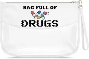 Funny Medicine Makeup Bag Gifts for Nurse Practitioner Patient Medicine Themed Gift for Female Doctor Clear Cosmetic Bag Nurse Day Graduation Gift for Daughter Friend Bestie Sister Pill Pouch Gifts