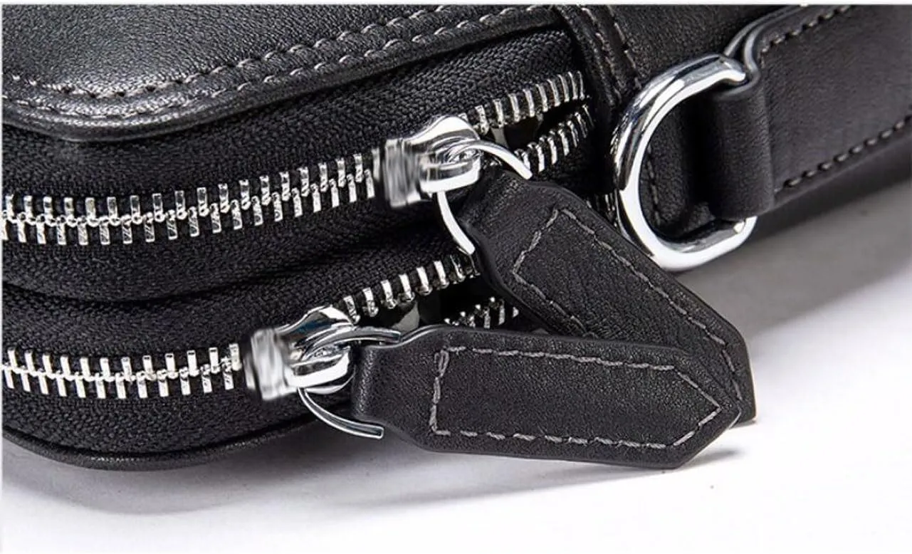 Genuine Leather Messenger Shoulder Bags Mens Crossbody Bags Handbags Business Briefcases Laptop Bags