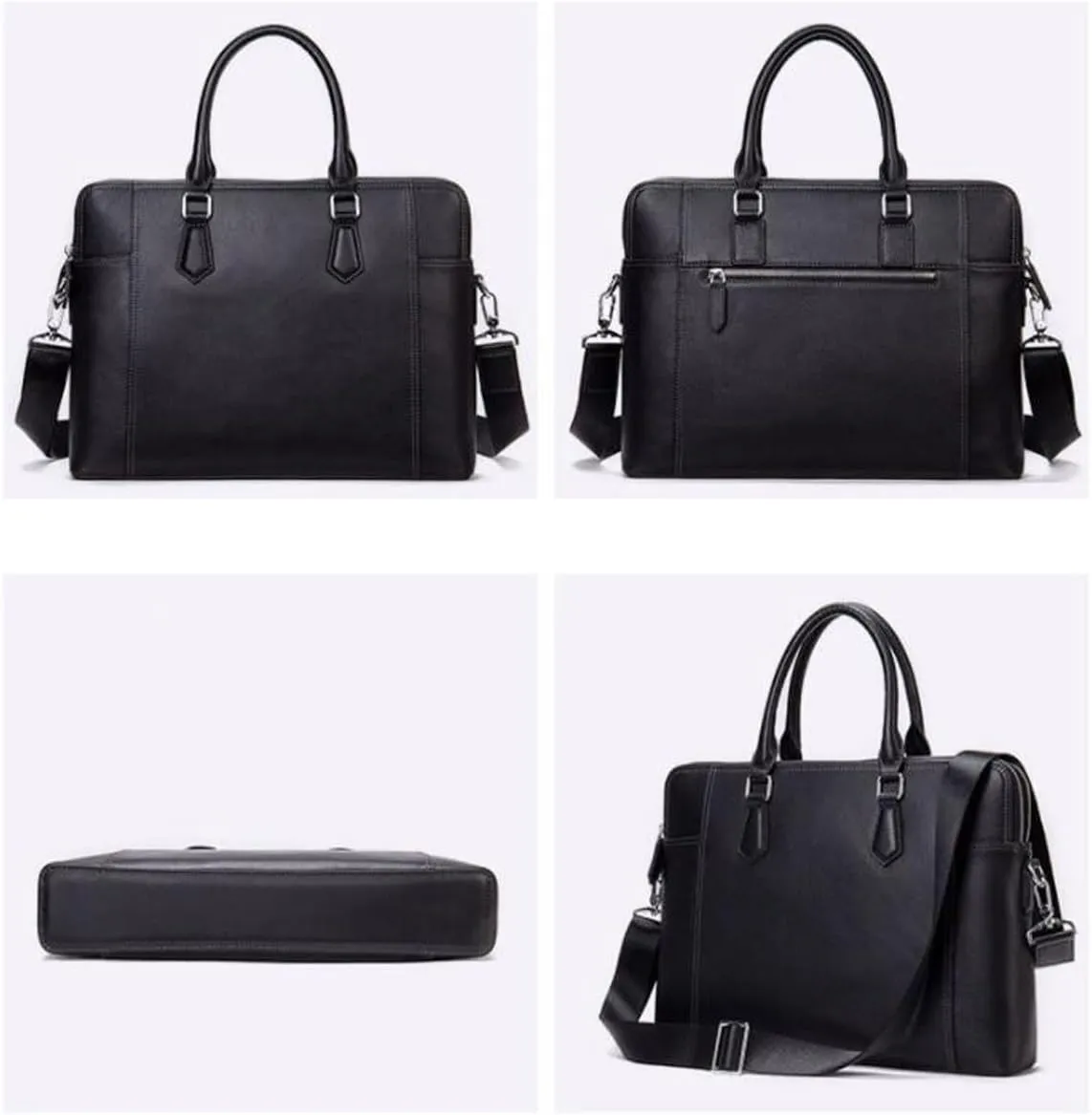 Genuine Leather Messenger Shoulder Bags Mens Crossbody Bags Handbags Business Briefcases Laptop Bags