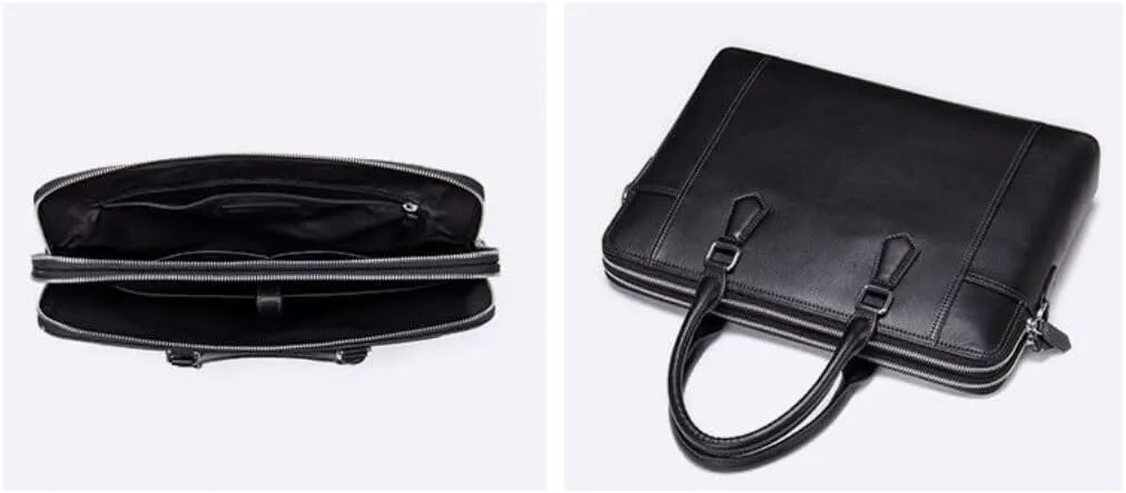 Genuine Leather Messenger Shoulder Bags Mens Crossbody Bags Handbags Business Briefcases Laptop Bags