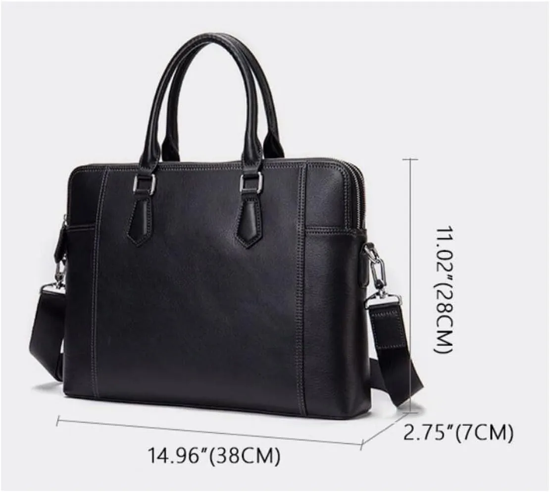 Genuine Leather Messenger Shoulder Bags Mens Crossbody Bags Handbags Business Briefcases Laptop Bags