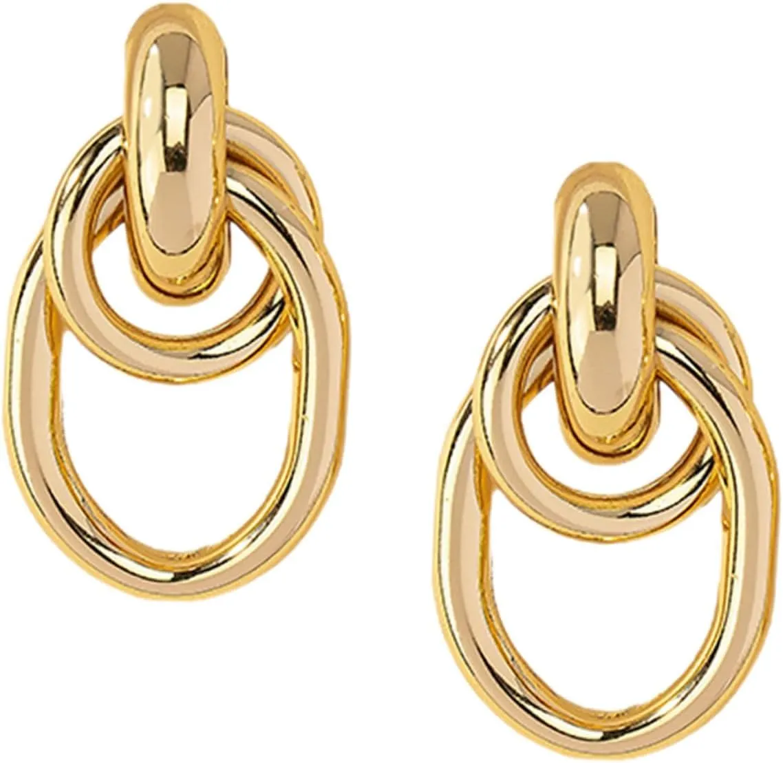 Geometric Circle Earrings for Women Stylish Minimalist Hoop Earrings Statement Jewelry for Women Fashionable and Elegant Design for Any Occasion